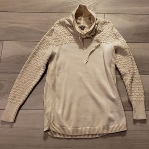 Eddie Bauer XL Ivory Cowl Neck Sweater